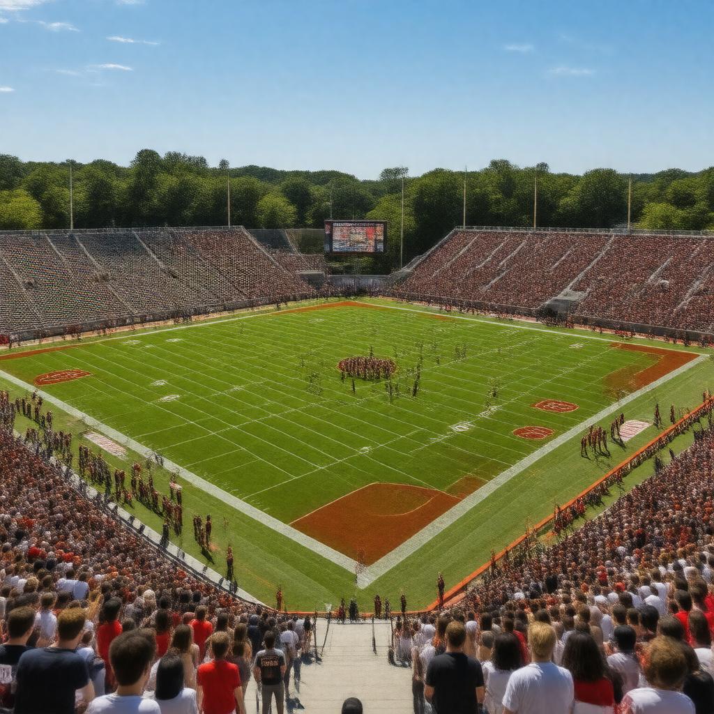 Click to view larger image AI-created image of Alumni Stadium