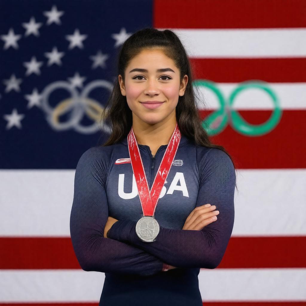 AI-created image of Aly Raisman