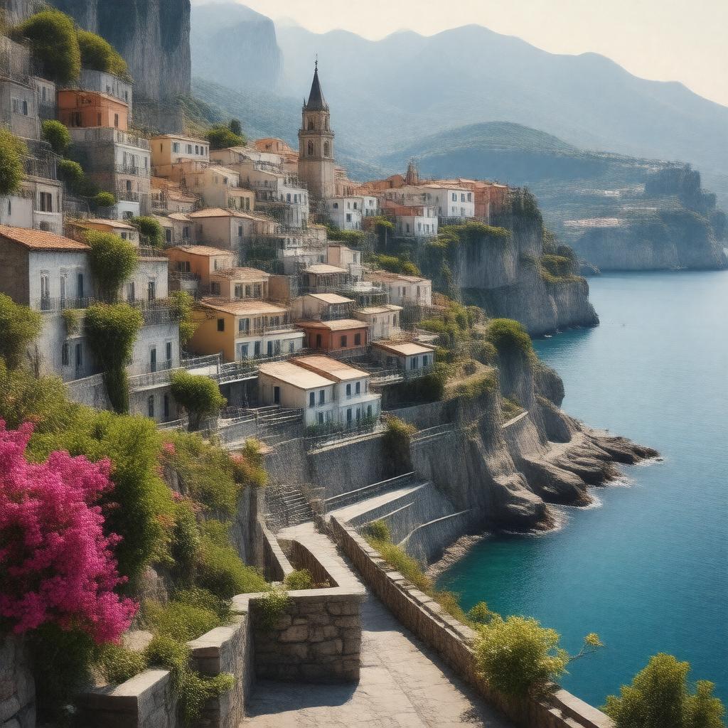 AI-created image of Amalfi, Italy