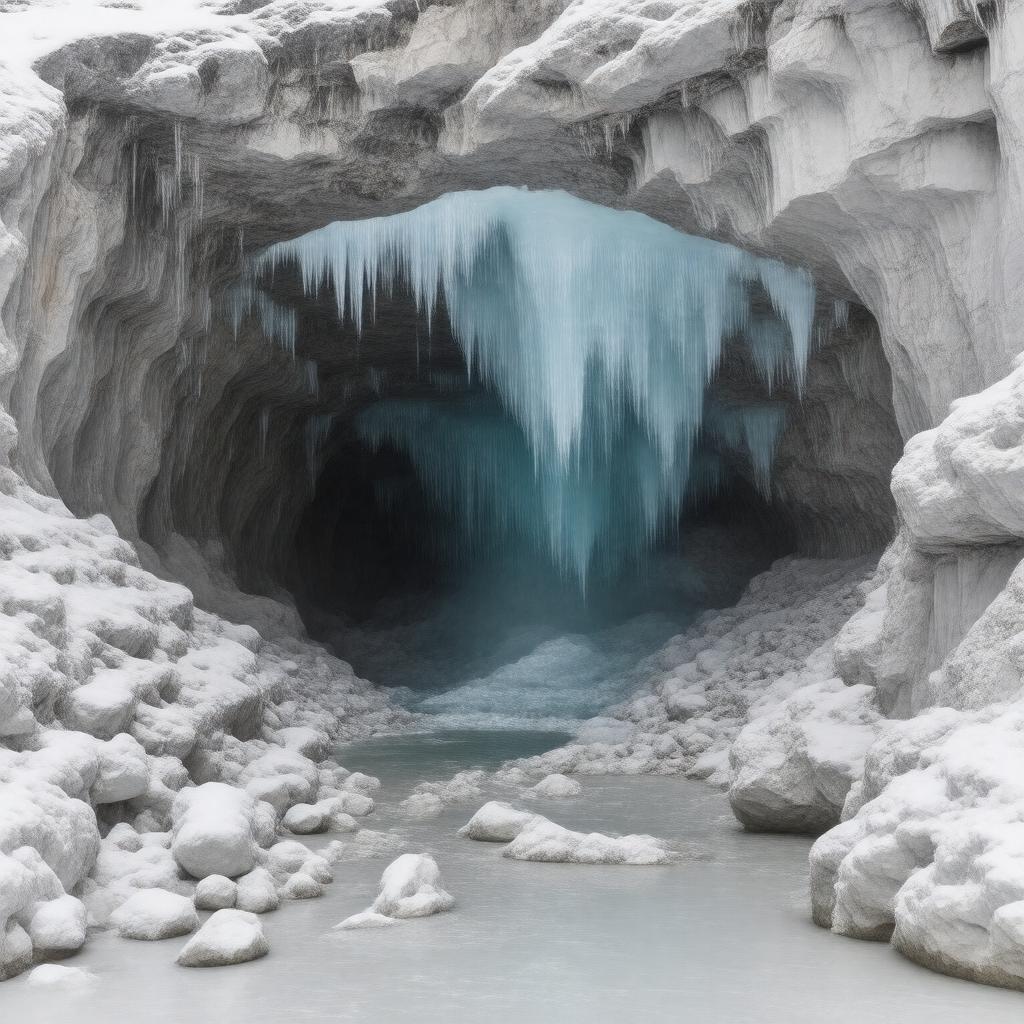 AI-created image of Amarnath Cave