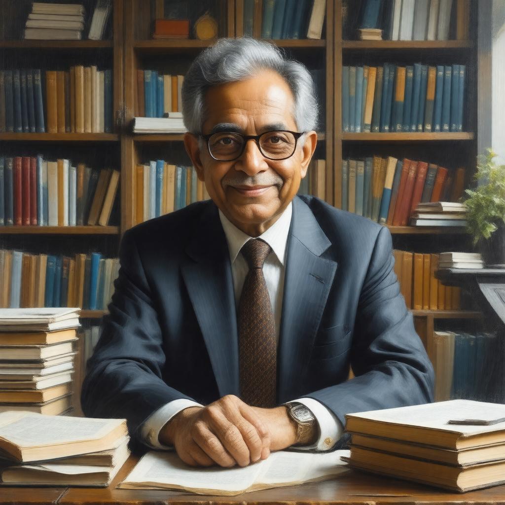 AI-created image of Amartya Sen