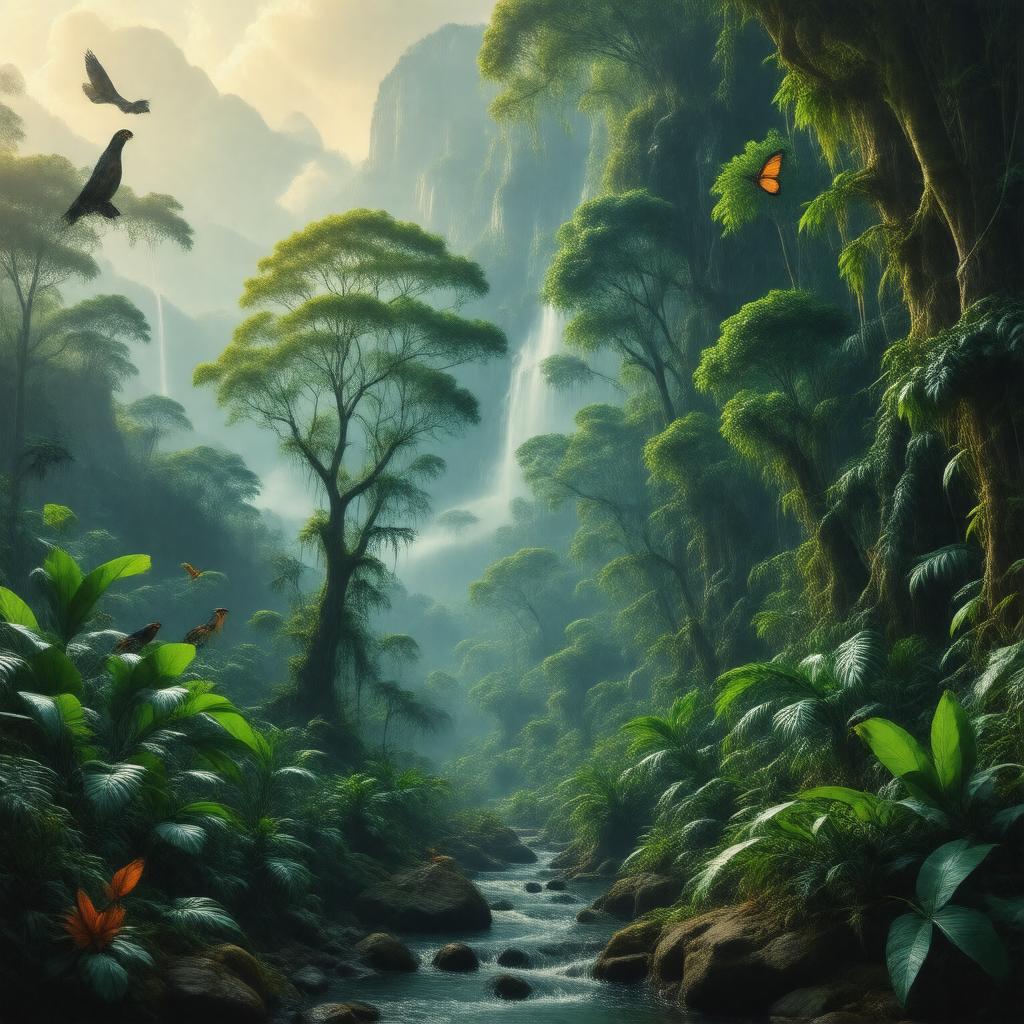 AI-created image of Amazon Rainforest