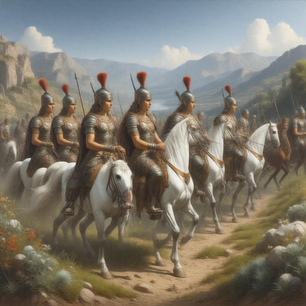 Click to view larger image AI-created image of Amazons