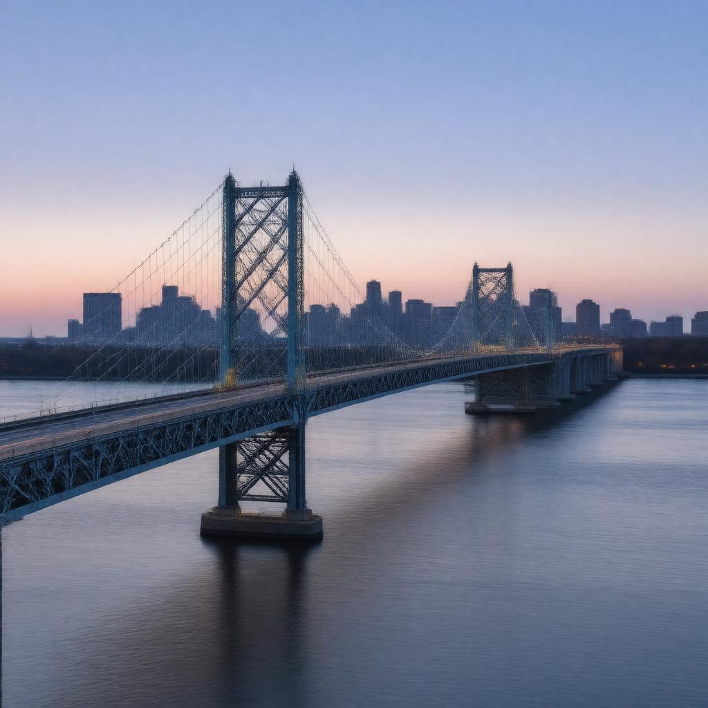 AI-created image of Ambassador Bridge