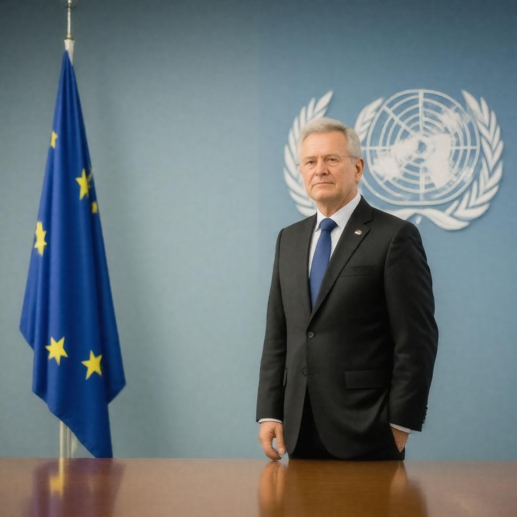 AI-created image of Ambassador of the European Union to the United Nations