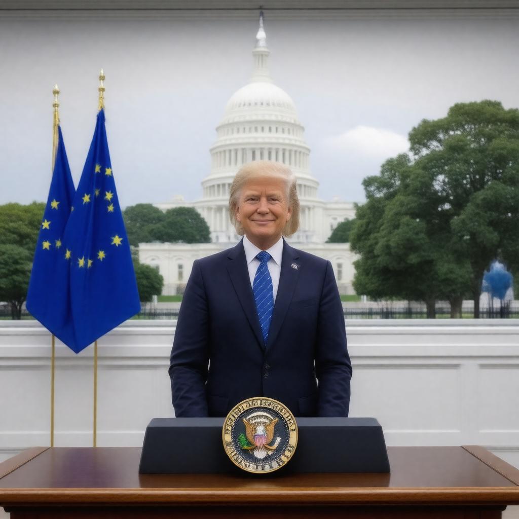 Click to view larger image AI-created image of Ambassador of the European Union to the United States