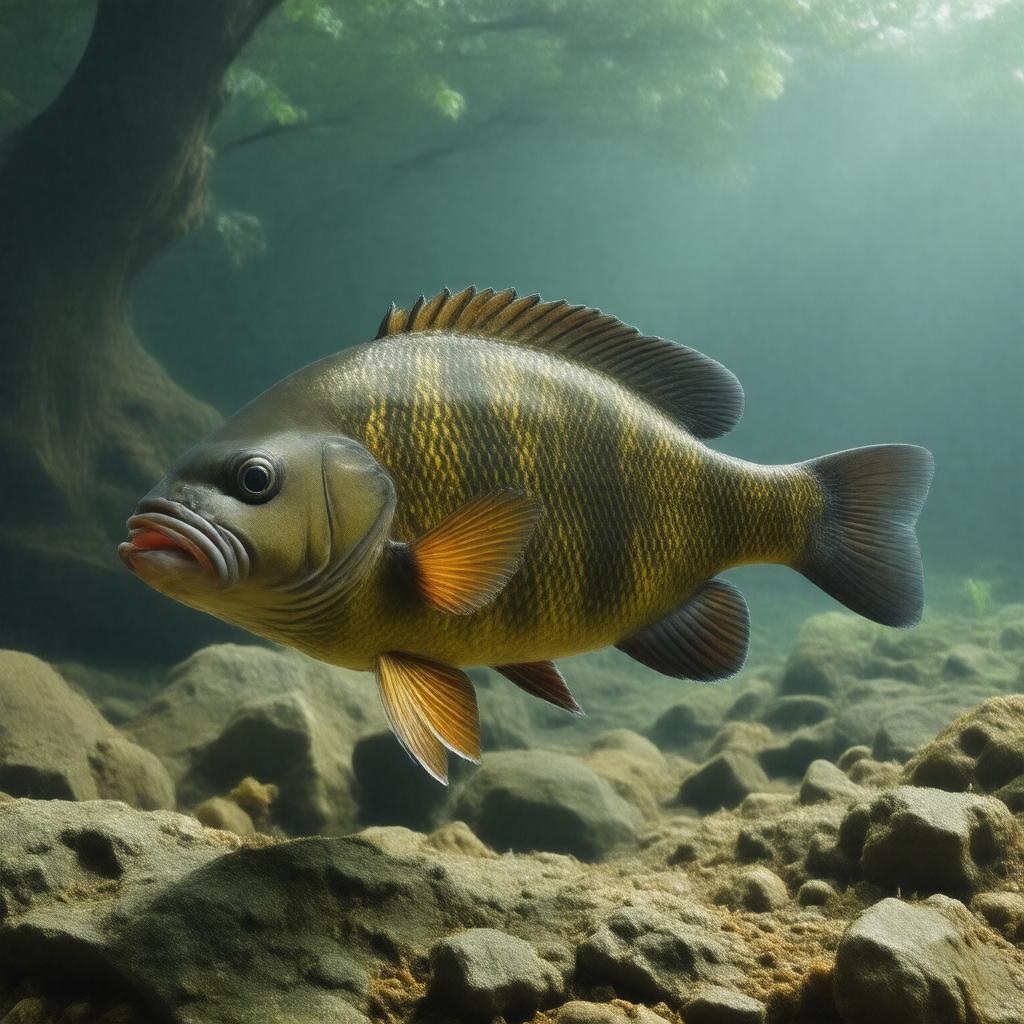 AI-created image of Ambloplites rupestris