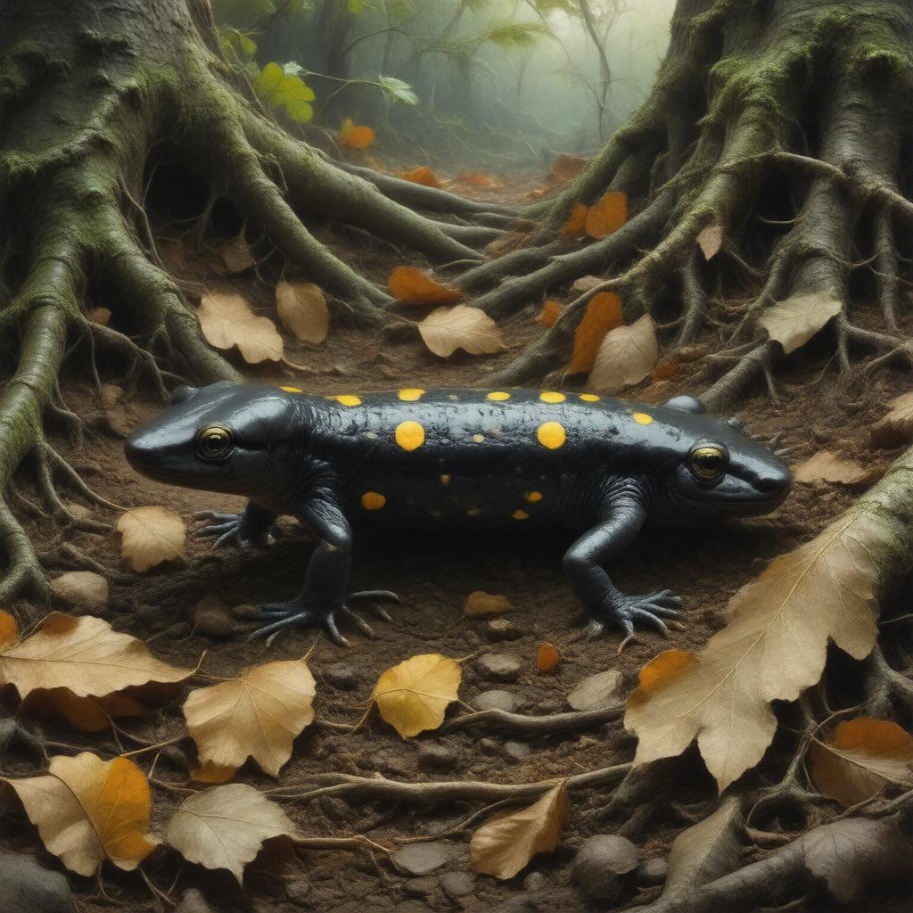 AI-created image of Ambystoma maculatum