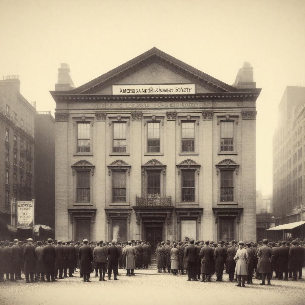 AI-created image of American Anti-Slavery Society