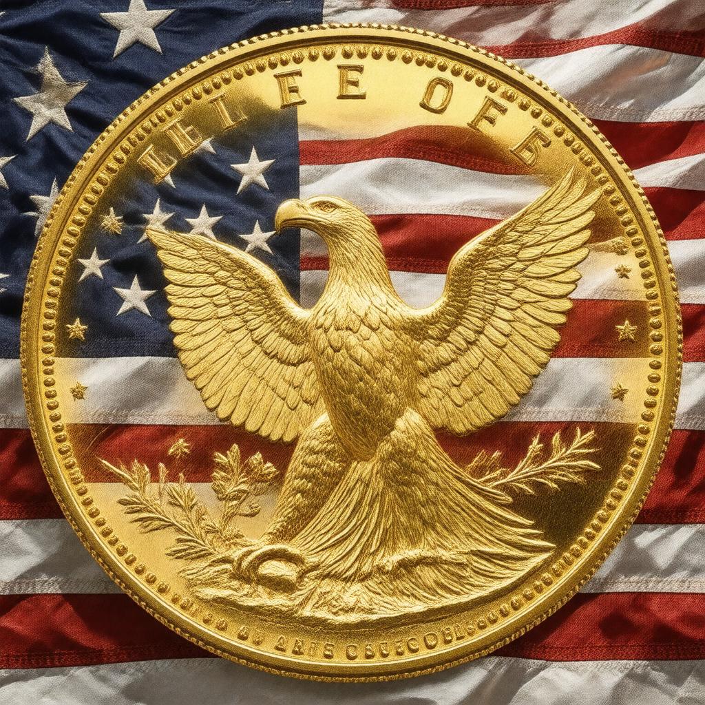 AI-created image of American Eagle coins