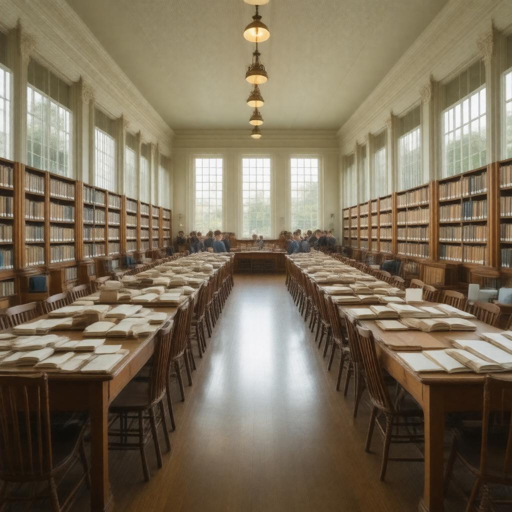 AI-created image of American Folklife Center Reading Room