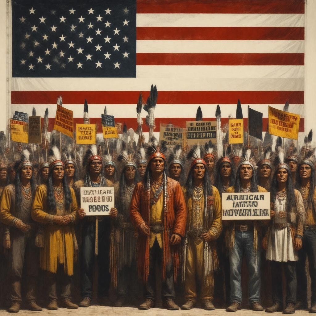 AI-created image of American Indian Movement