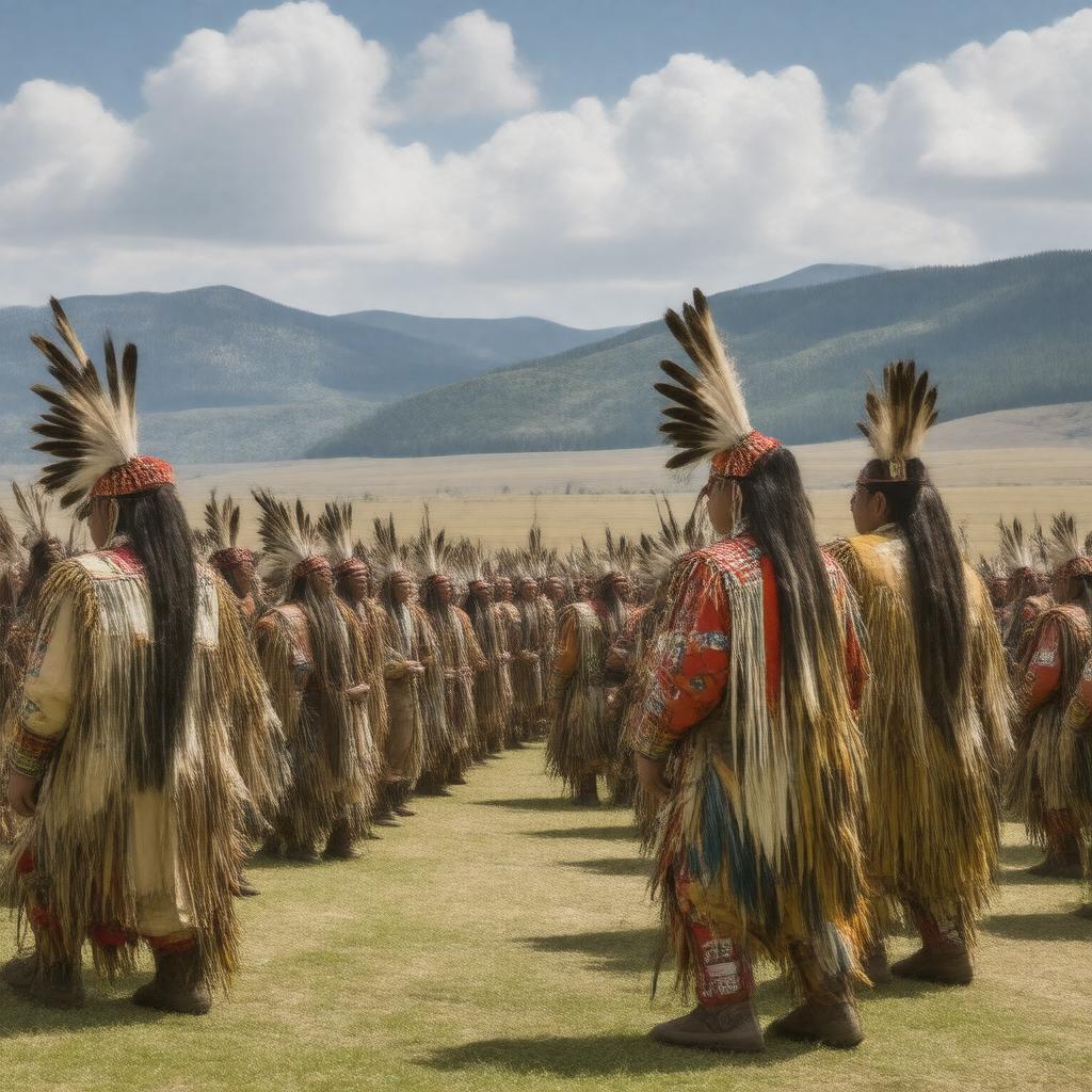 AI-created image of American Indian peoples