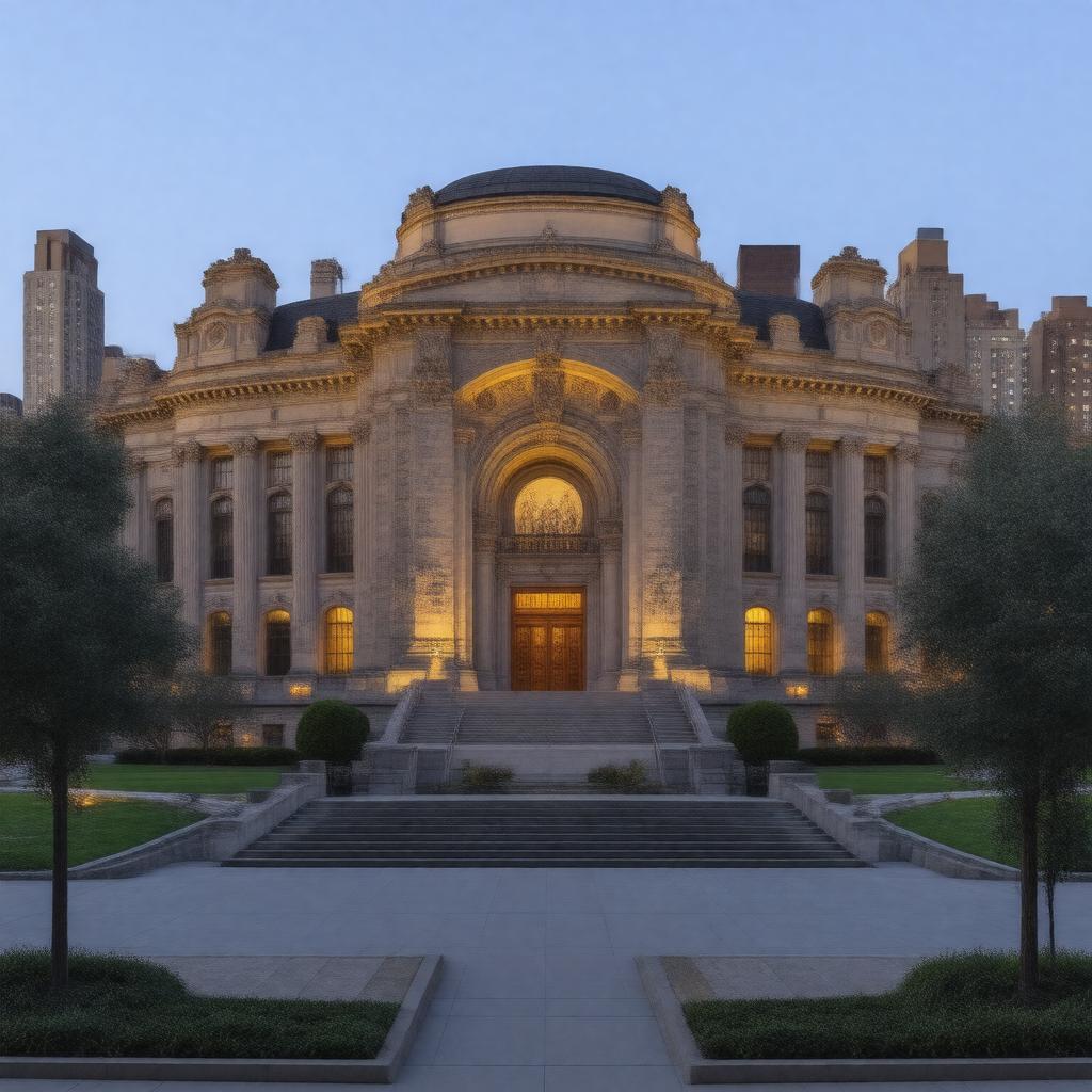 AI-created image of American Museum of Natural History