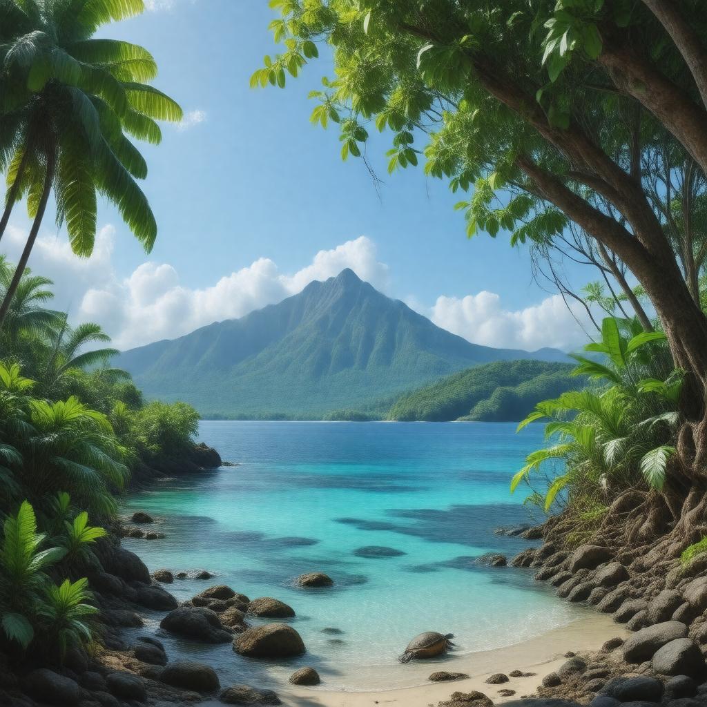 AI-created image of American Samoa National Park