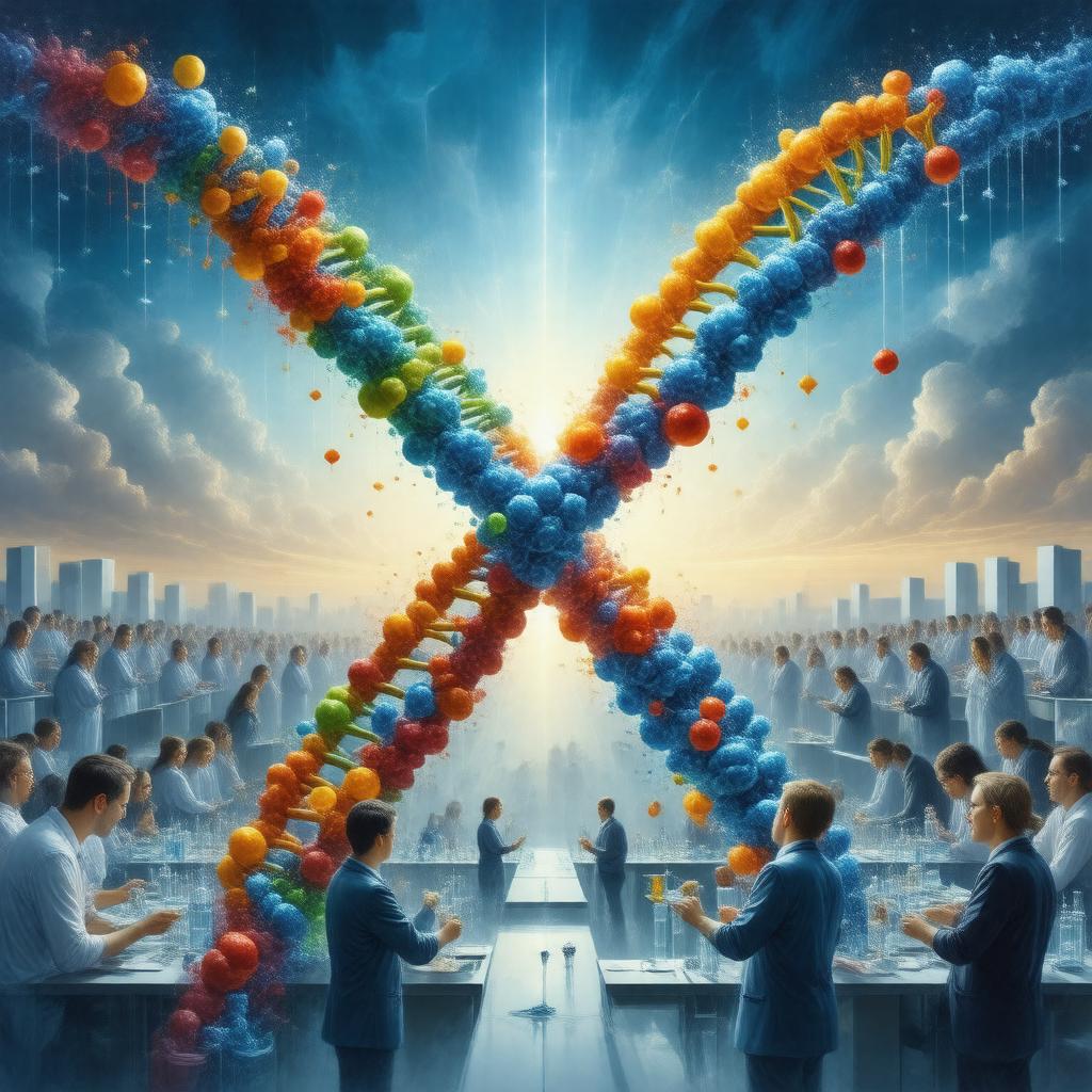 Click to view larger image AI-created image of American Society of Human Genetics