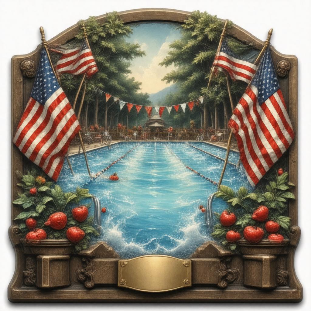 AI-created image of American Swimmer of the Year