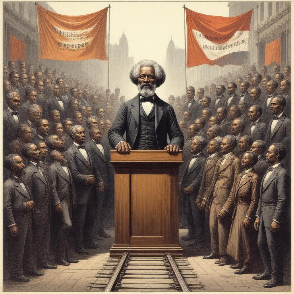 AI-created image of American abolitionist movement