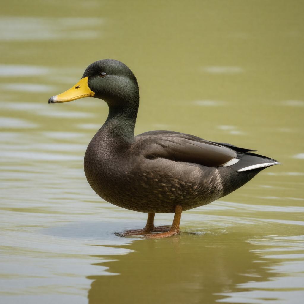 AI-created image of American black duck