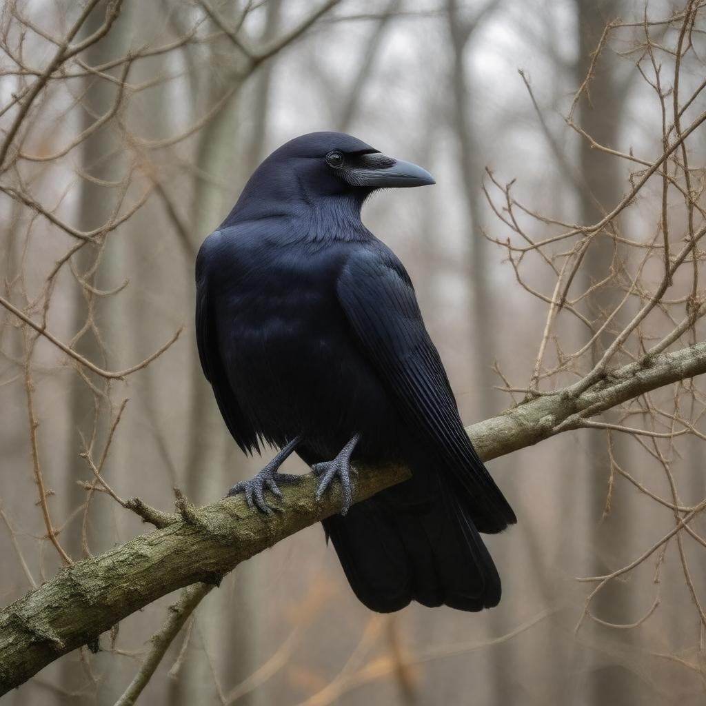 AI-created image of American crow