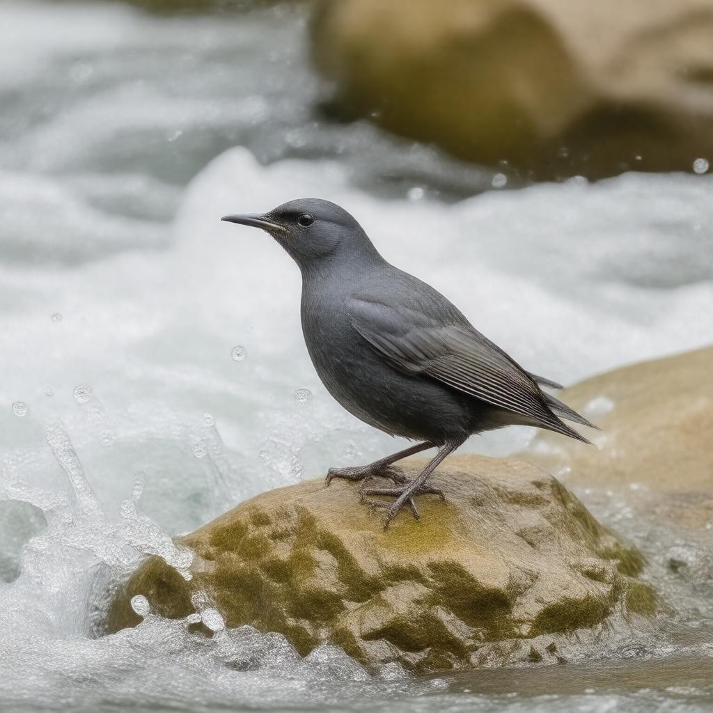 AI-created image of American dipper
