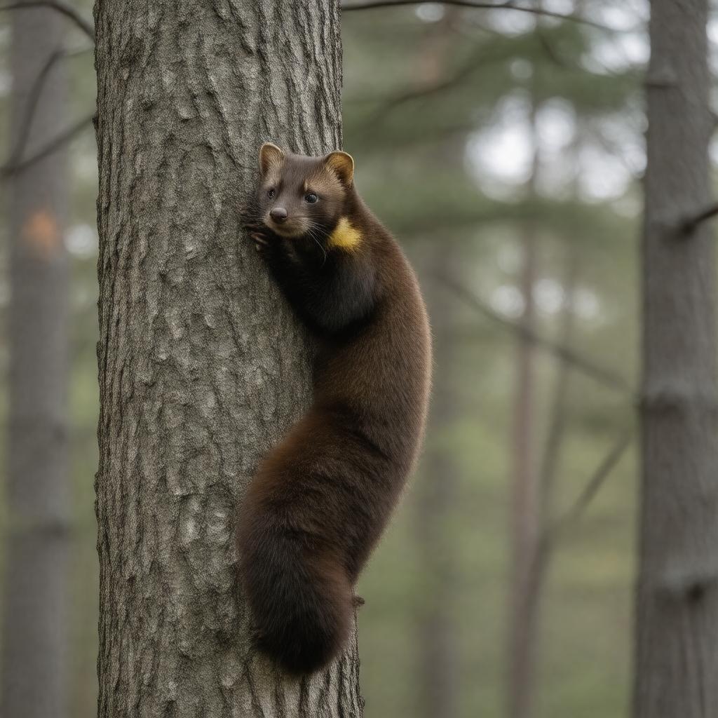 AI-created image of American marten