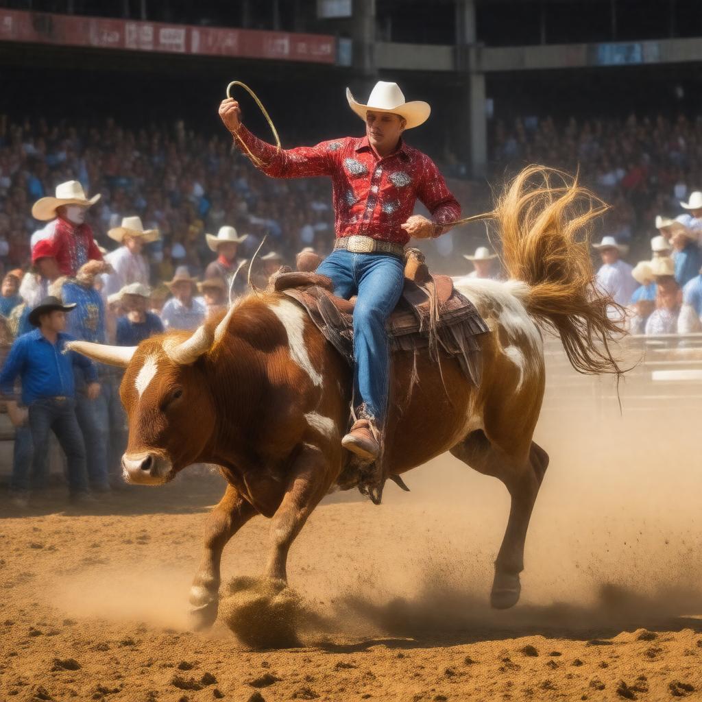 AI-created image of American rodeo