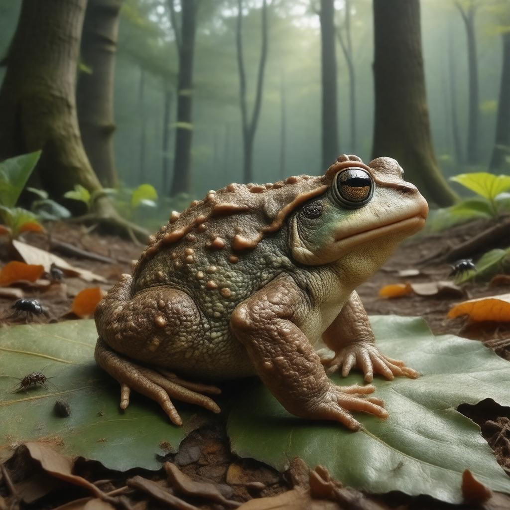 AI-created image of American toad
