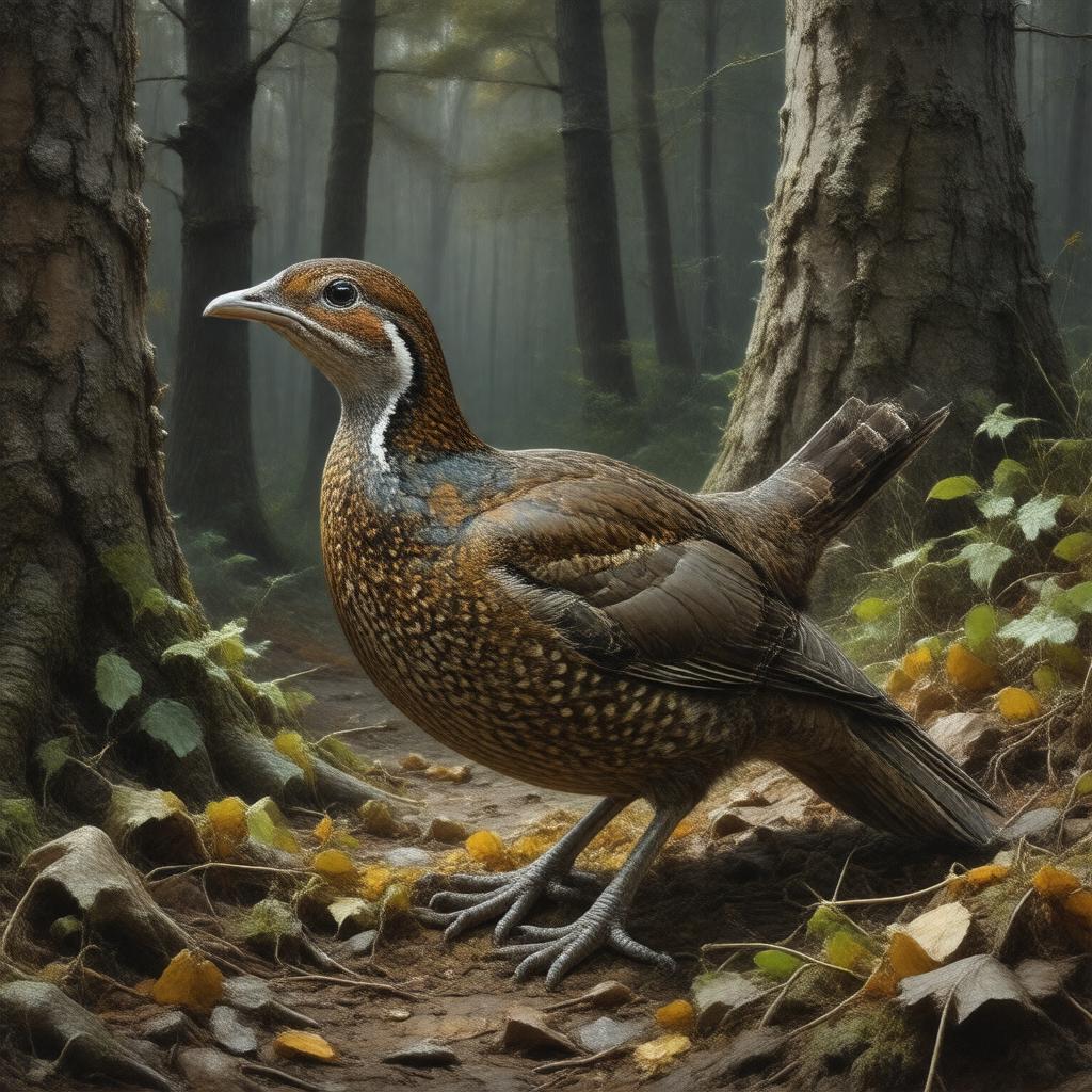 AI-created image of American woodcock