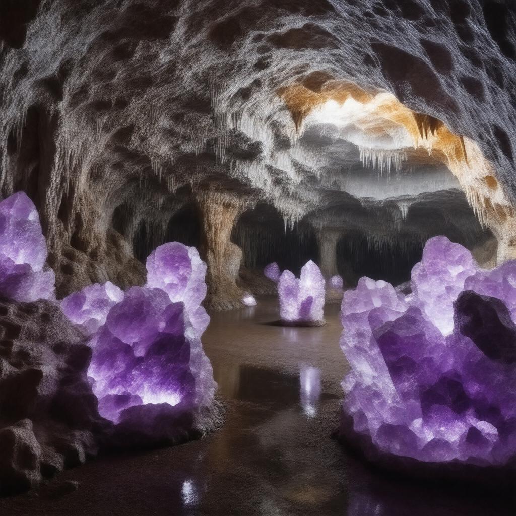 Click to view larger image AI-created image of Amethyst Cavern Park