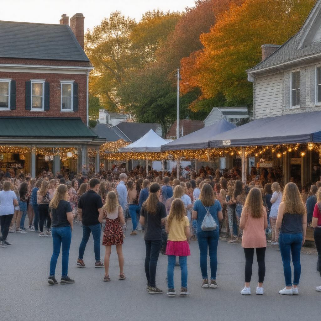 AI-created image of Amherst Block Party