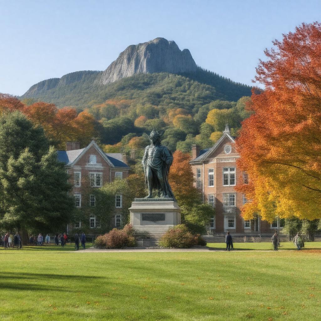 AI-created image of Amherst College