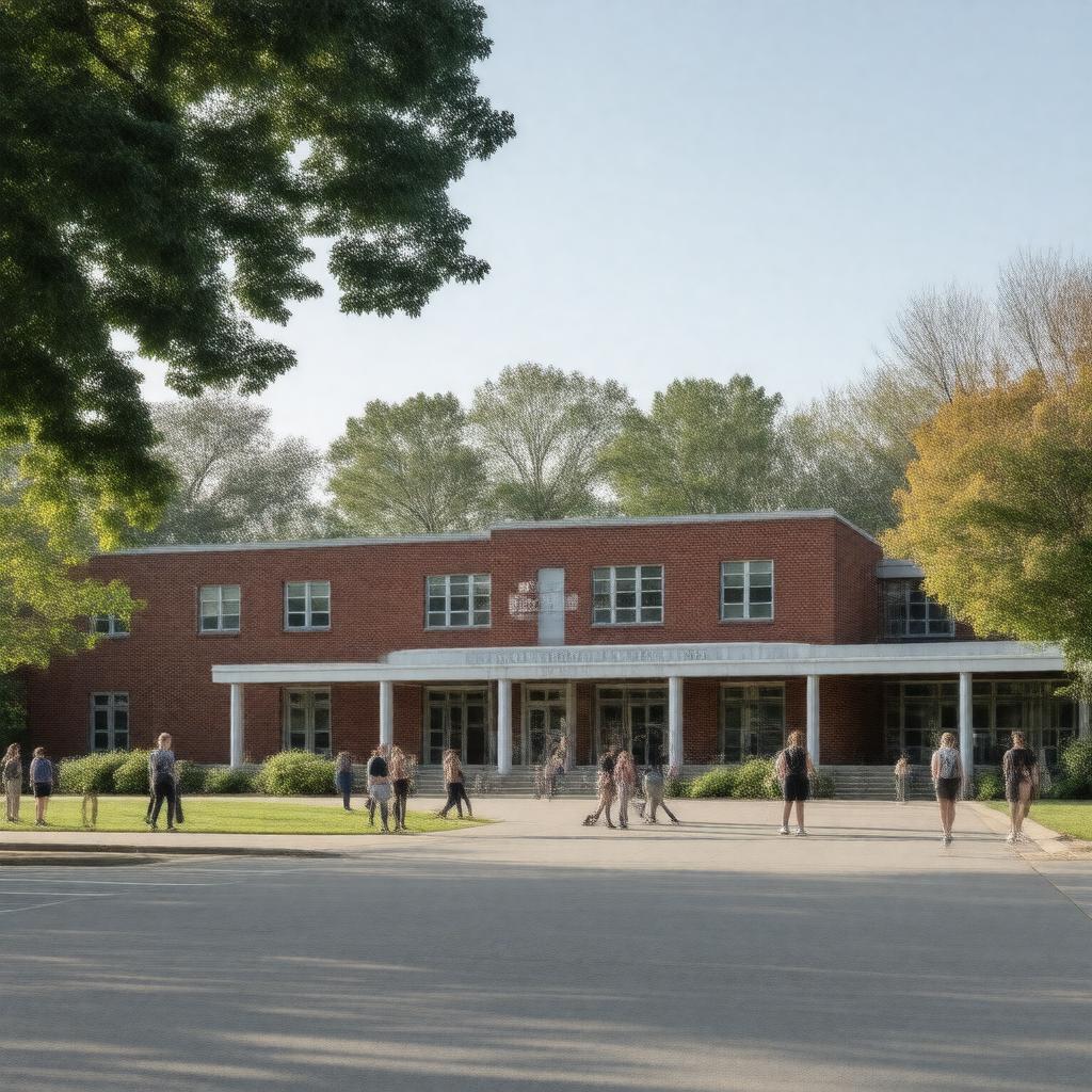 AI-created image of Amherst Regional High School