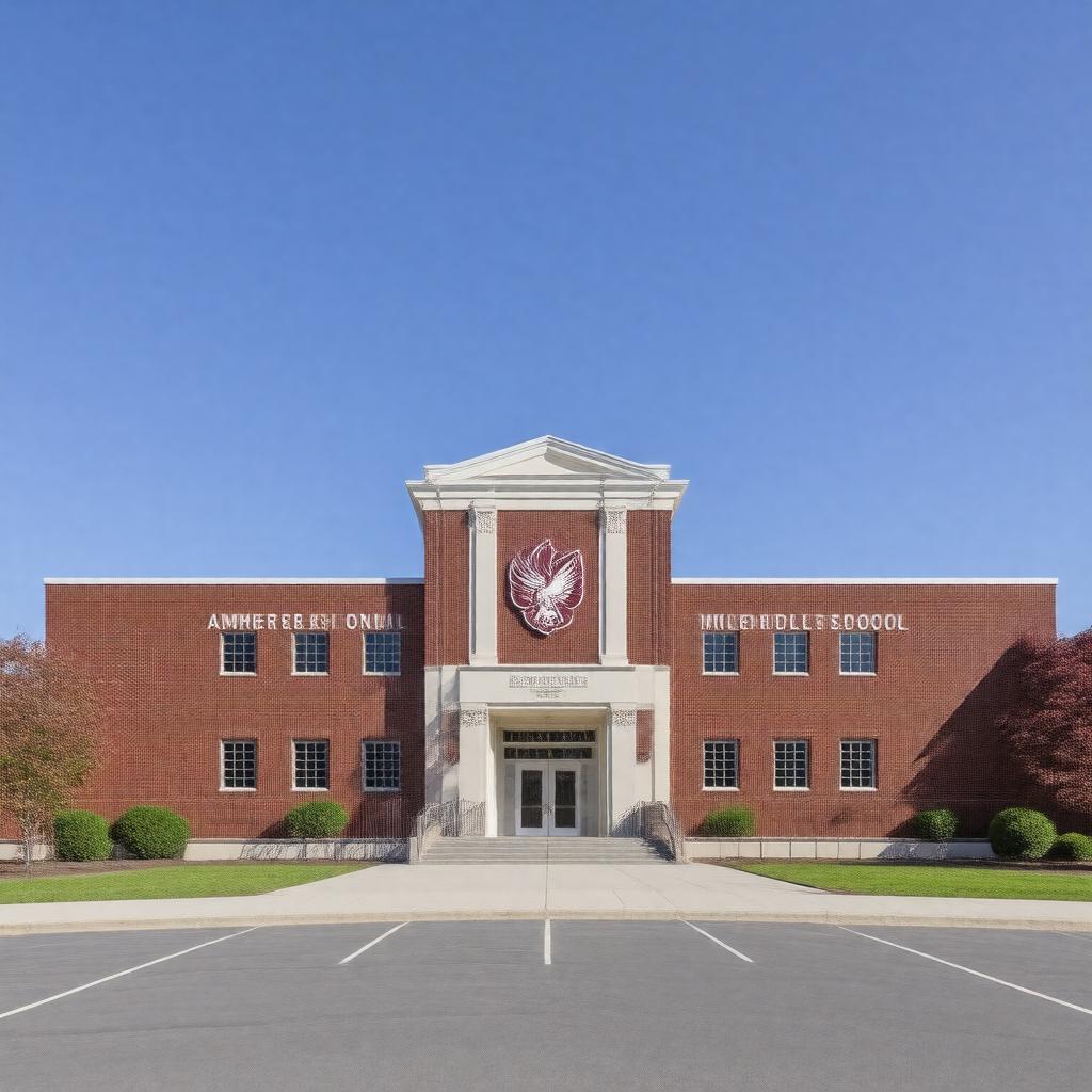 AI-created image of Amherst Regional Middle School