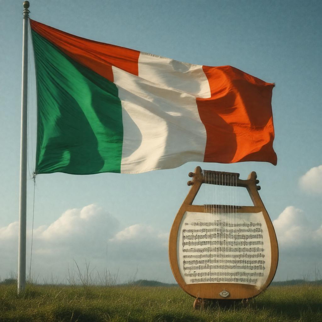 AI-created image of Amhrán na bhFiann