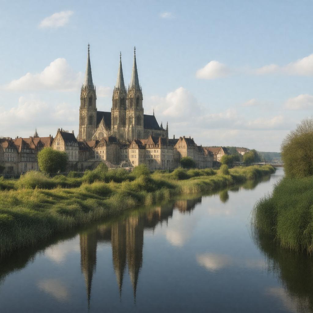 AI-created image of Amiens, France