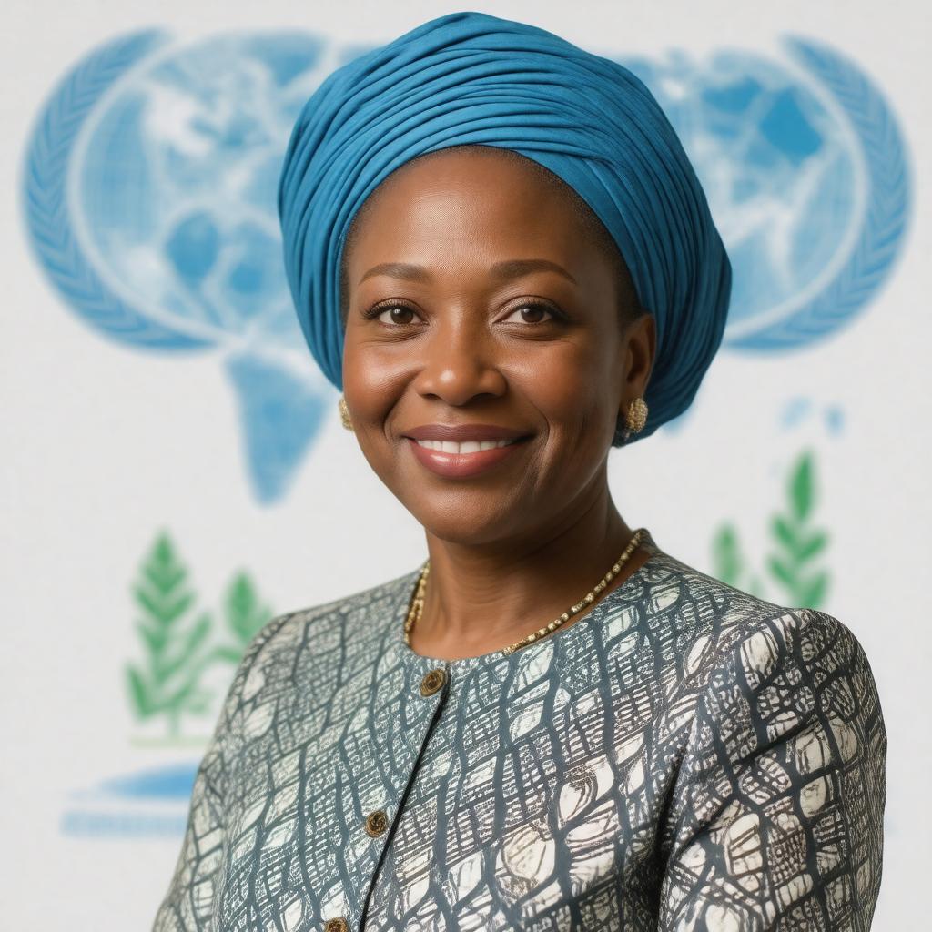 Click to view larger image AI-created image of Amina J. Mohammed
