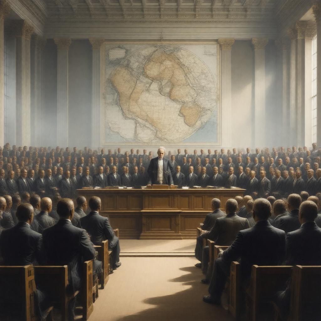 AI-created image of Amistad trial