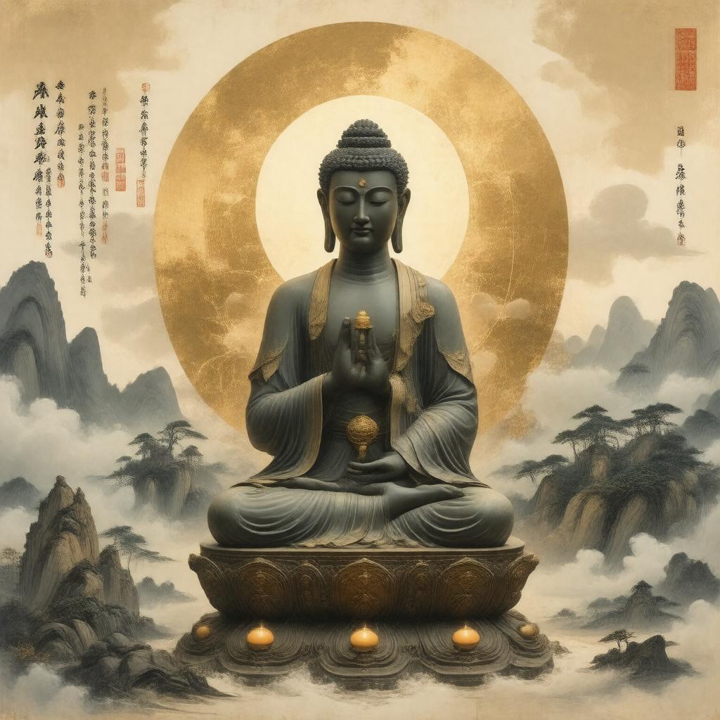 AI-created image of Amitabha Sutra
