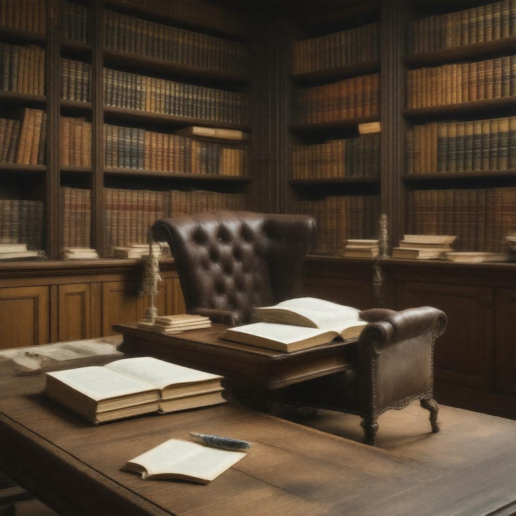 AI-created image of Among My Books