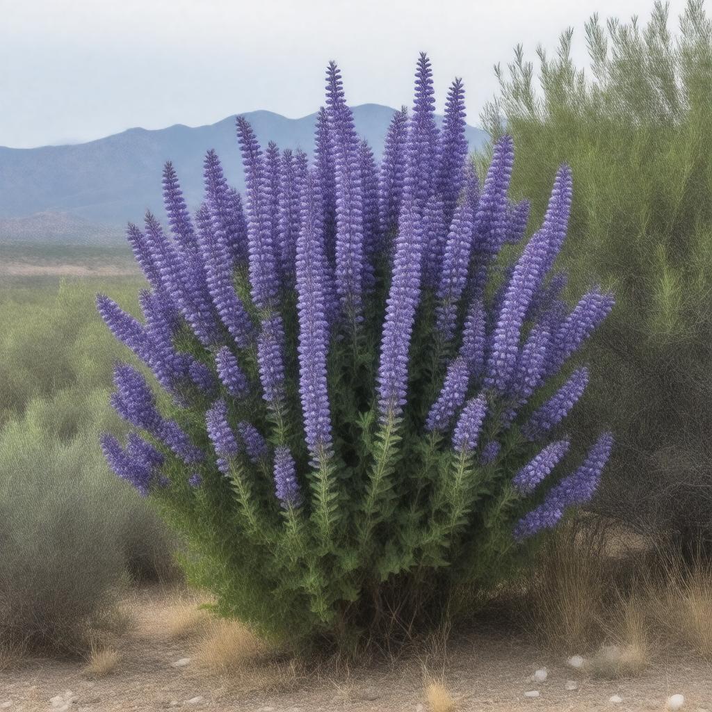 AI-created image of Amorpha californica