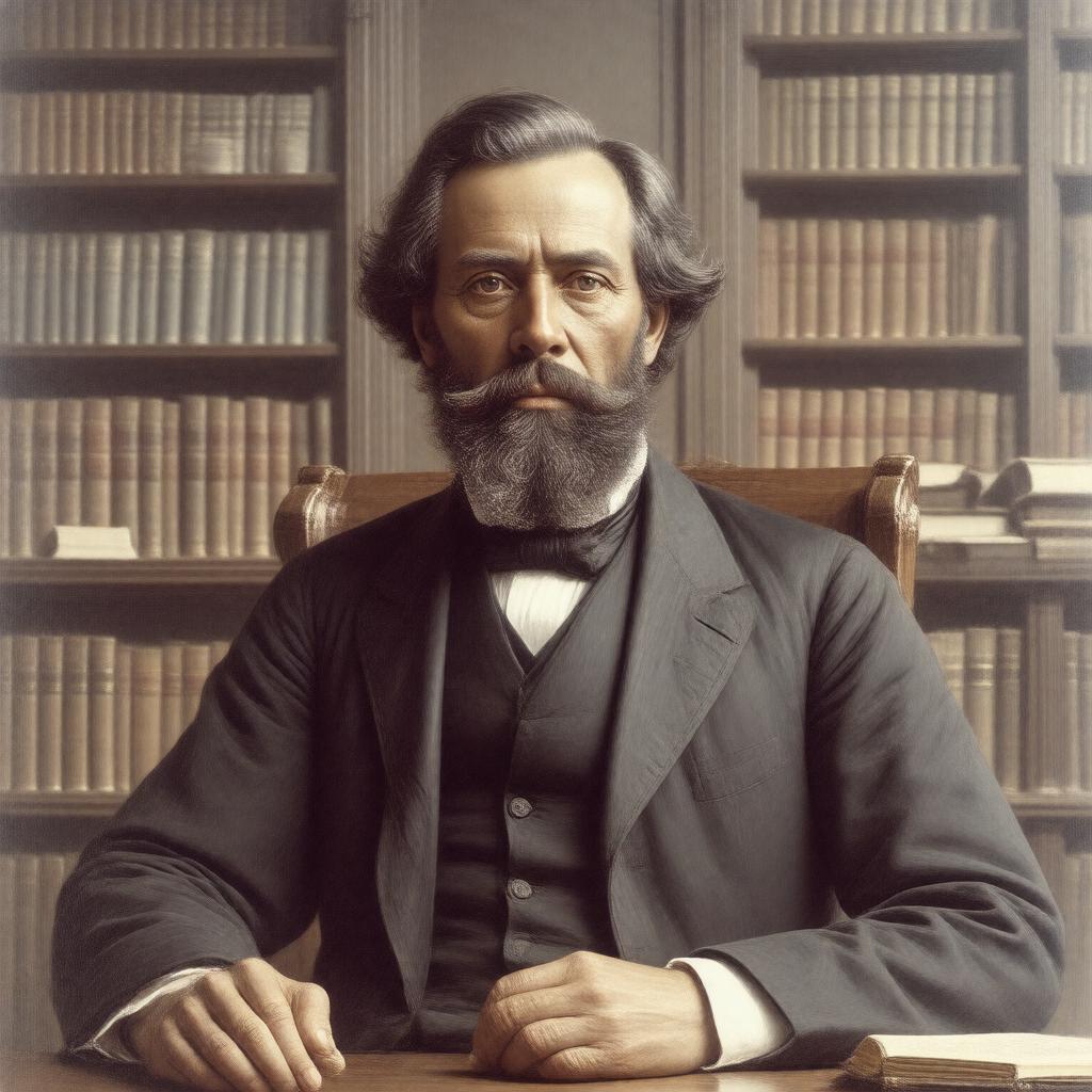 Click to view larger image AI-created image of Amos Adams Lawrence