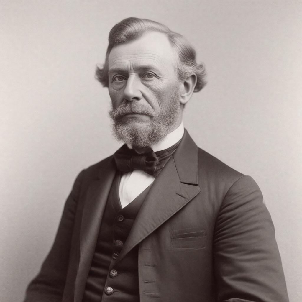 AI-created image of Amos G. Throop