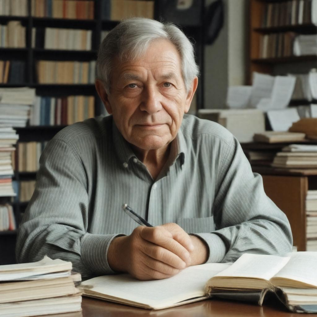 AI-created image of Amos Oz