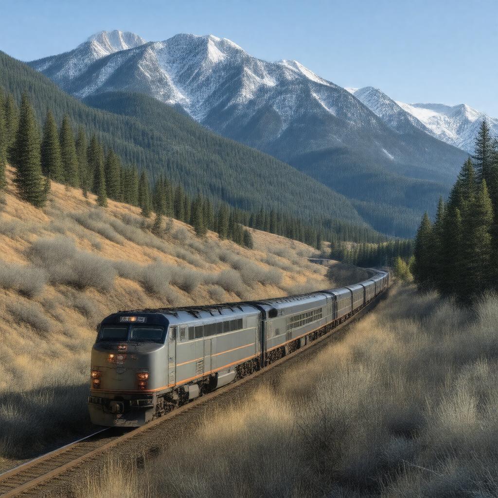 AI-created image of Amtrak California Zephyr