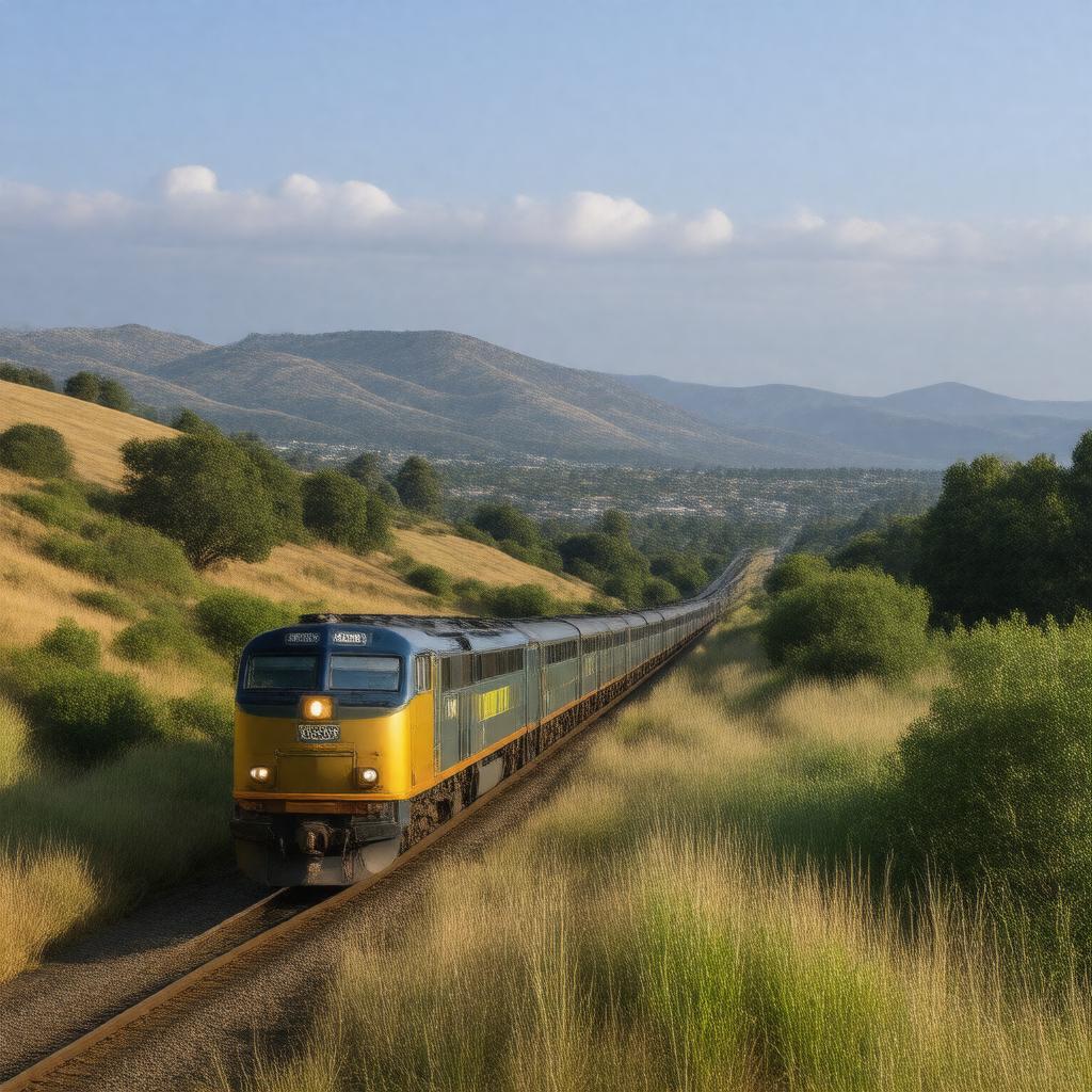 AI-created image of Amtrak Capitol Corridor