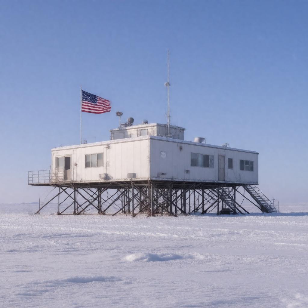 Click to view larger image AI-created image of Amundsen–Scott South Pole Station