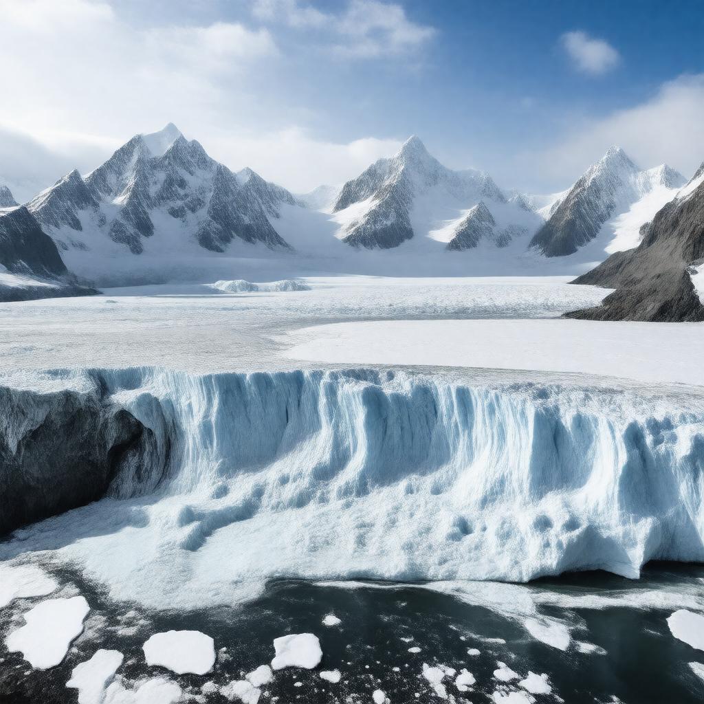 AI-created image of Amundsen Glacier
