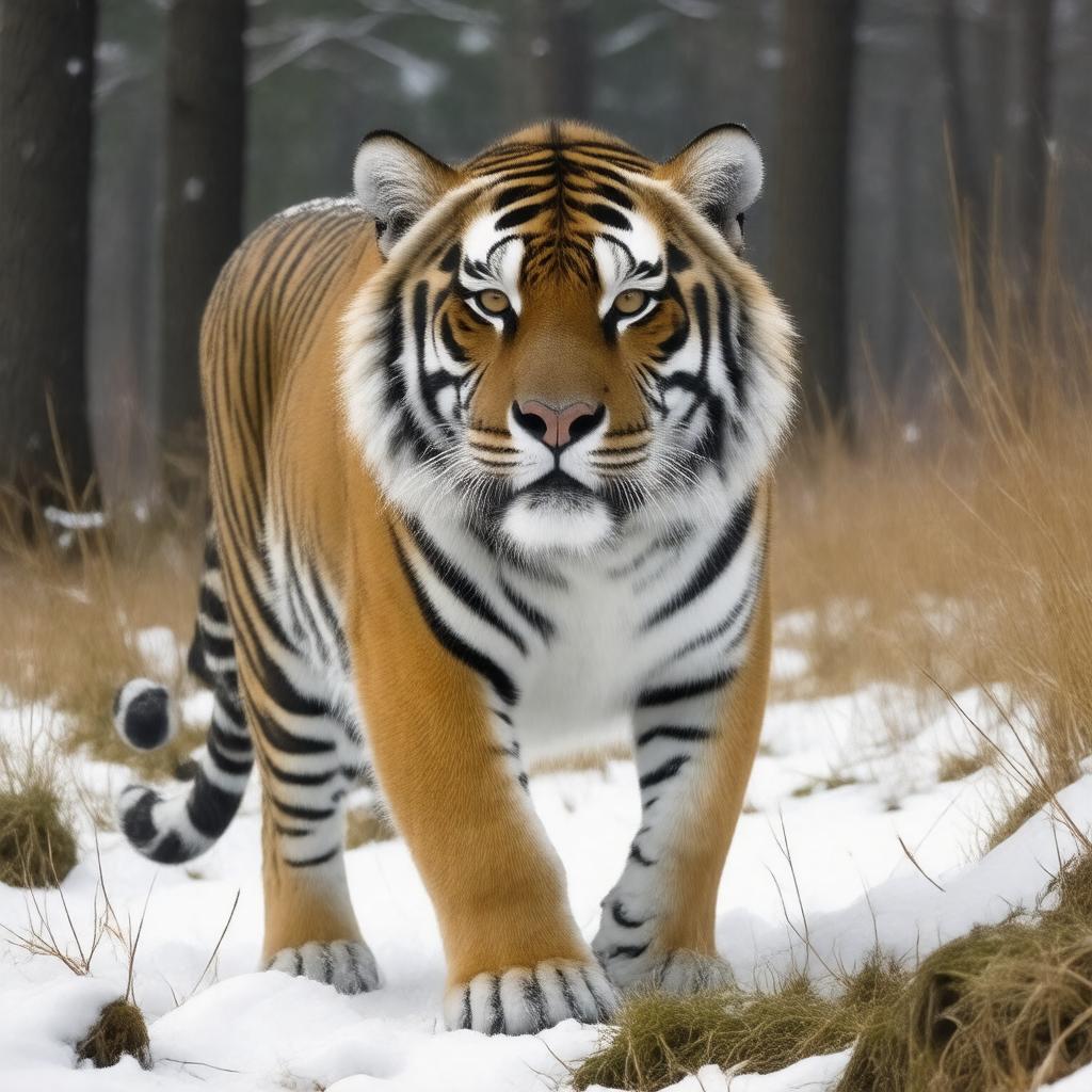 AI-created image of Amur tigers