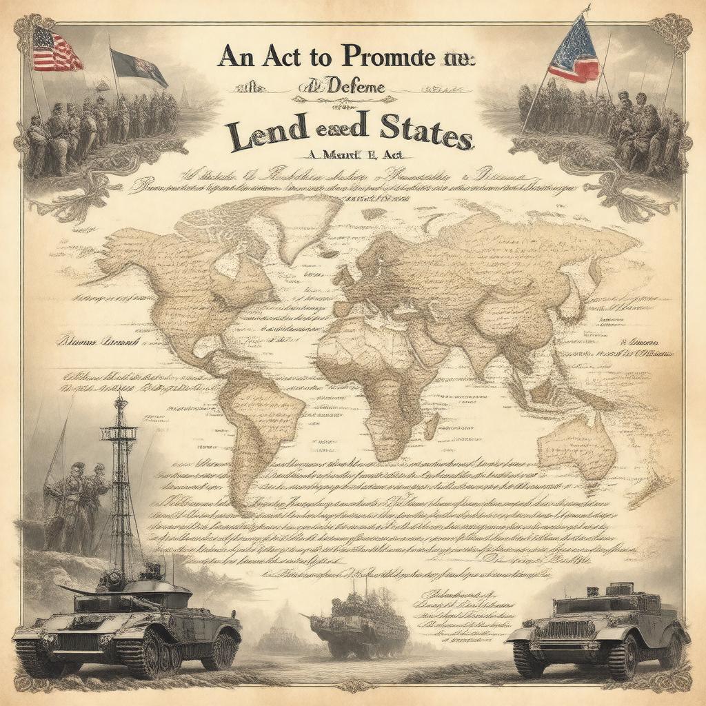 Click to view larger image AI-created image of An Act to Promote the Defense of the United States